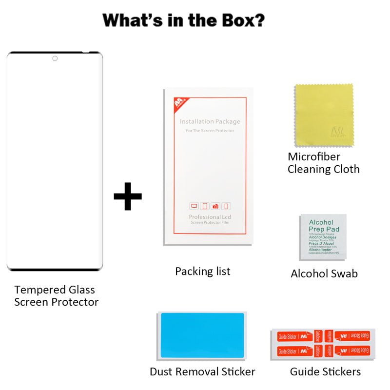 MyBat Full Coverage Tempered Glass Screen Protector forTCL 20 Pro 5G - BlackMyBat Pro