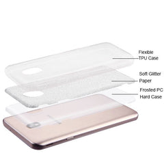 MyBat Full Glitter TUFF Series Case for Samsung J737P (Galaxy J7 (2018))/Galaxy J7 Star / Galaxy J7 V 2nd Gen - Silver