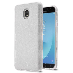 MyBat Full Glitter TUFF Series Case for Samsung J737P (Galaxy J7 (2018))/Galaxy J7 Star / Galaxy J7 V 2nd Gen - Silver