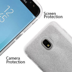 MyBat Full Glitter TUFF Series Case for Samsung J737P (Galaxy J7 (2018))/Galaxy J7 Star / Galaxy J7 V 2nd Gen - Silver