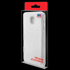 MyBat Full Glitter TUFF Series Case for Samsung J737P (Galaxy J7 (2018))/Galaxy J7 Star / Galaxy J7 V 2nd Gen - Silver