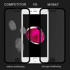 MyBat Full - screen Coverage Frosted Tempered Glass Screen Protector for Apple iPhone 8 Plus/7 Plus / 6s Plus/6 Plus - BlackMyBat Pro