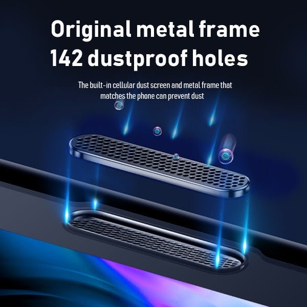 MyBat Full - screen Coverage Tempered Glass Screen Protector (Cellular Dust Prevention For Receiver) for Apple iPhone 8/7 - BlackMyBat Pro