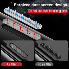 MyBat Full - screen Coverage Tempered Glass Screen Protector (Cellular Dust Prevention For Receiver) for Apple iPhone 8/7 - BlackMyBat Pro