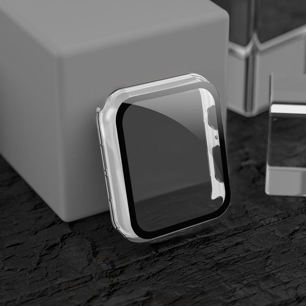 MyBat Fusion Protector Case (with Tempered Glass Screen Protector) for Apple Watch Series 4 40mm/Watch SE (2022) 40mm / Watch SE 40mm - Transparent ClearMyBat Pro