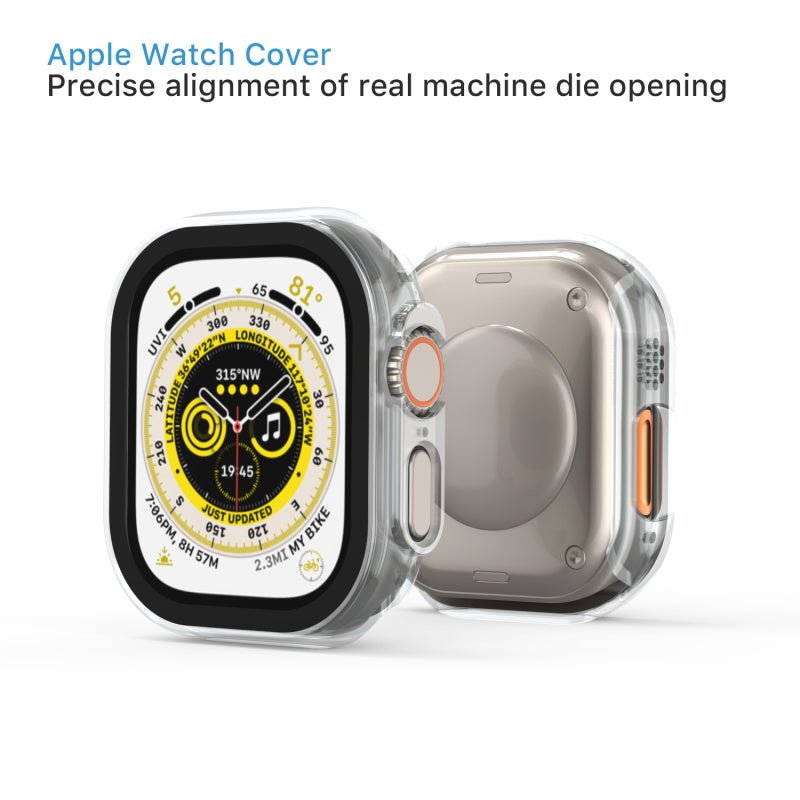 MyBat Fusion Protector Case (with Tempered Glass Screen Protector) for Apple Watch Ultra 49mm / Watch Ultra 2 49mm - BlackMyBat Pro