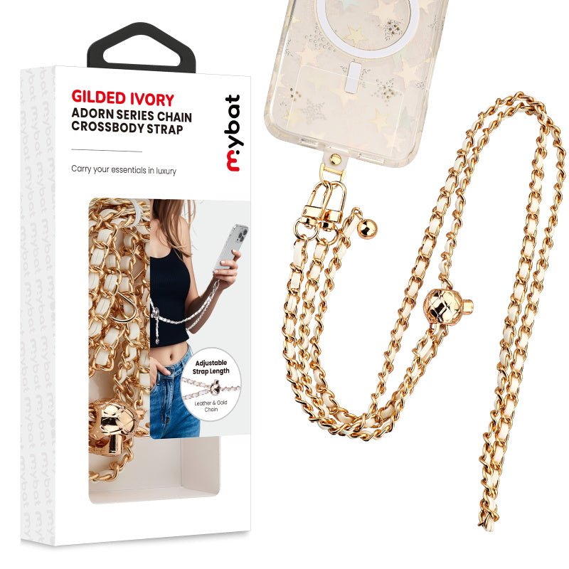 MyBat Gilded Ivory Adorn Series Adjustable Chain Crossbody Strap (L=55.1 inch)MyBat Pro