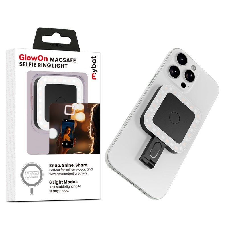 MyBat GlowOn MagSafe Selfie Ring Light - BlackMybat Pro