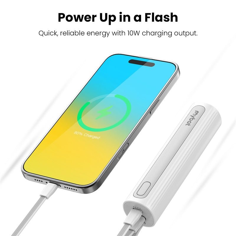 MyBat LightSpeed 5000 mAh Power Bank + FlashlightMyBat