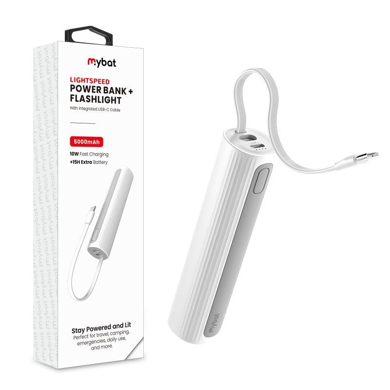 MyBat LightSpeed 5000 mAh Power Bank + FlashlightMyBat