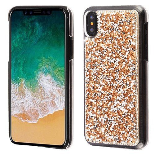 MyBat Mini Crystals Rhinestones Desire Back Protector Cover for Apple iPhone XS/XiPhone XS/X