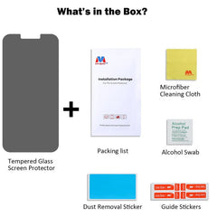 MyBat Privacy Tempered Glass Screen Protector (2.5D) for Apple iPhone 13 (6.1) / iPhone 13 Pro (6.1) / iPhone 14 (6.1)iPhone 13