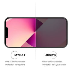 MyBat Privacy Tempered Glass Screen Protector (2.5D) for Apple iPhone 13 (6.1) / iPhone 13 Pro (6.1) / iPhone 14 (6.1)iPhone 13