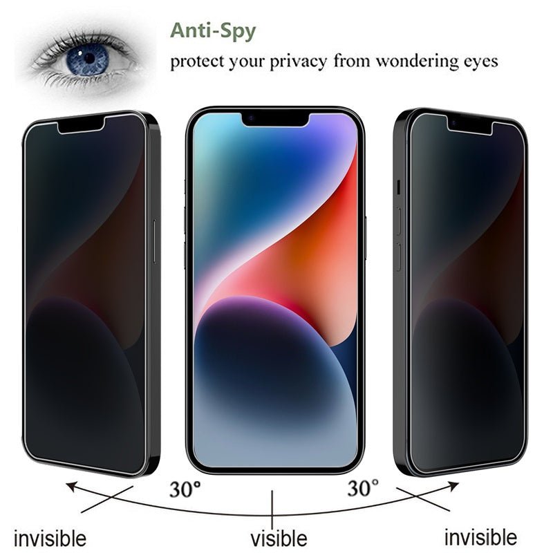 MyBat Privacy Tempered Glass Screen Protector (2.5D) for Apple iPhone 14 Plus (6.7) / 13 Pro Max (6.7)MyBat