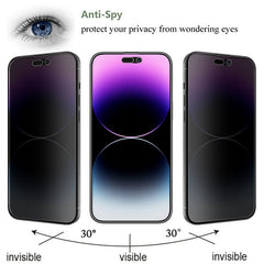 MyBat Privacy Tempered Glass Screen Protector (2.5D) for Apple iPhone 14 Pro Max (6.7) - ClearMyBat Pro
