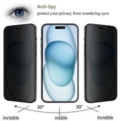 MyBat Privacy Tempered Glass Screen Protector (2.5D) for Apple iPhone 15 (6.1)iPhone 15