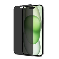 MyBat Privacy Tempered Glass Screen Protector (2.5D) for Apple iPhone 15 Plus (6.7) - ClearMyBat Pro