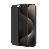 MyBat Privacy Tempered Glass Screen Protector (2.5D) for Apple iPhone 15 Pro Max (6.7) - CleariPhone 15 Pro Max