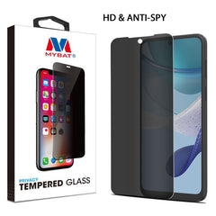 MyBat Privacy Tempered Glass Screen Protector (2.5D) for Motorola Moto G 5G (2023) - ClearMyBat Pro