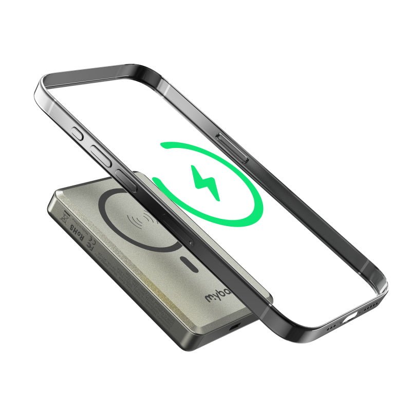 10000mAh Magnetic Power Bank - Slim Wireless Charger – MyBat Pro