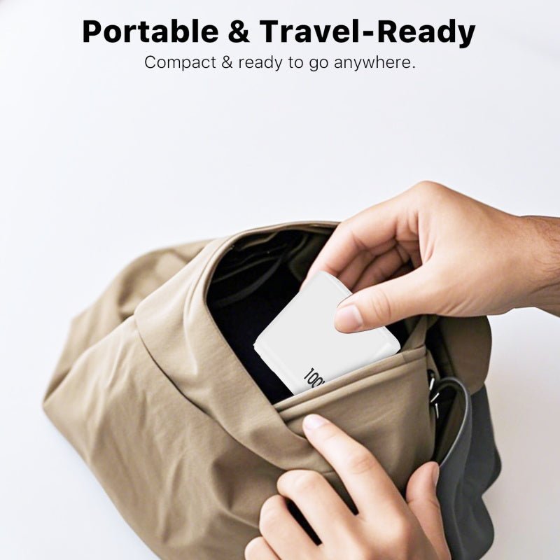 MyBat Pro 100W GaN 4 - Port Foldable Wall Charger (ETL Certified) - WhiteMybat Pro