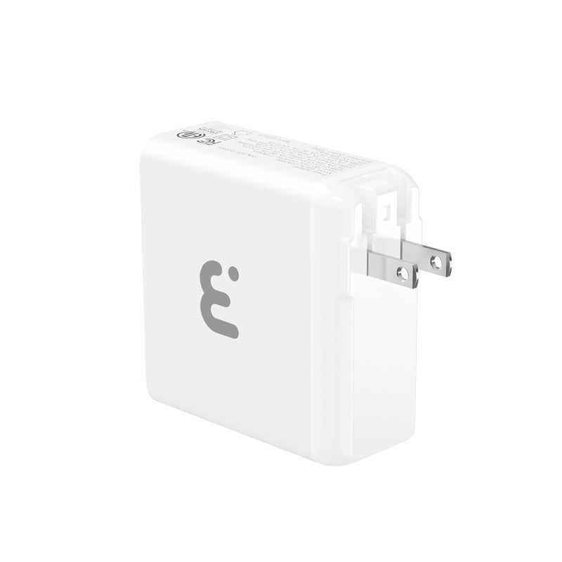 MyBat Pro 100W GaN 4 - Port Foldable Wall Charger (ETL Certified) - WhiteMybat Pro