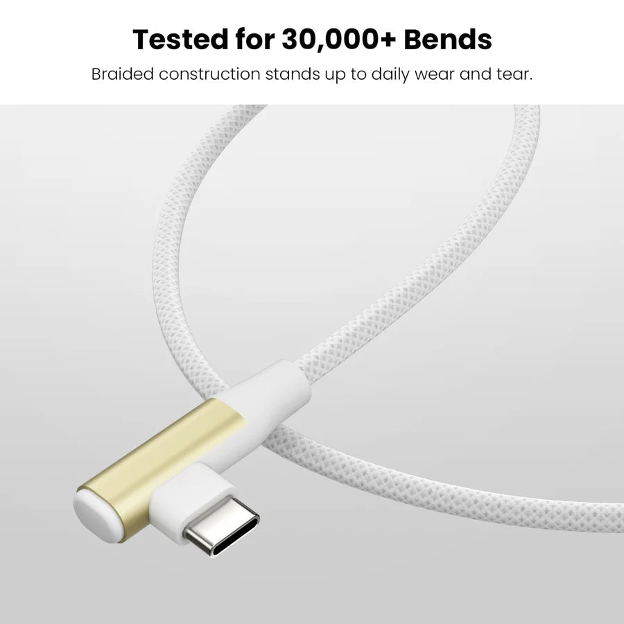 MyBat Pro 240W USB-C to USB-C 90 Degree Right Angle Charging Cable – 6FTMyBat Pro