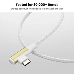 MyBat Pro 240W USB-C to USB-C 90 Degree Right Angle Charging Cable – 6FTMyBat Pro