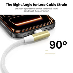 MyBat Pro 240W USB-C to USB-C 90 Degree Right Angle Charging Cable – 6FTMyBat Pro