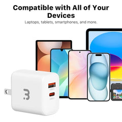MyBat Pro 35W Dual-Port Wall Charger w/ USB-C to USB-C CableMyBat Pro