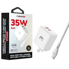 MyBat Pro 35W Dual-Port Wall Charger w/ USB-C to USB-C CableMyBat Pro