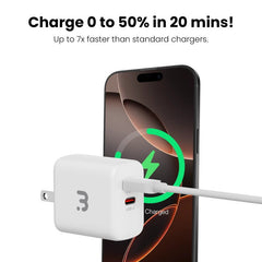 MyBat Pro 35W GaN Dual - Port Wall Charger – WhiteMybat Pro