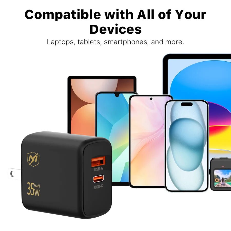 MyBat Pro 35W GaN Dual-Port Wall ChargerMyBat Pro