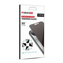 MyBat Pro 360° Privacy Full Coverage Tempered Glass for Apple iPhone 16, 15MyBat Pro
