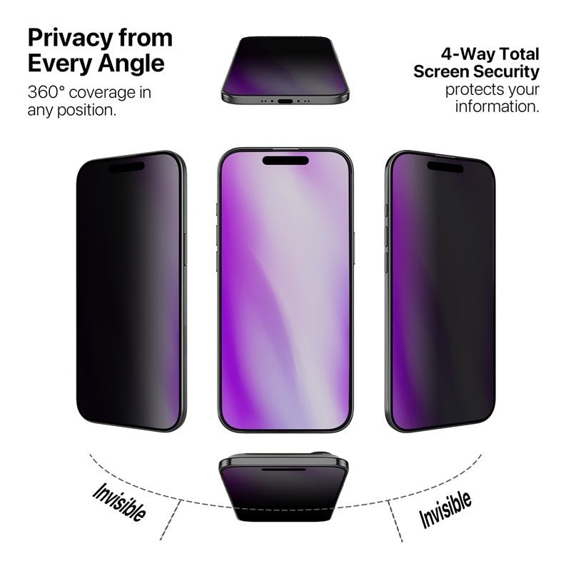 MyBat Pro 360° Privacy Full Coverage Tempered Glass for Apple iPhone 17 AiriPhone 17 Air
