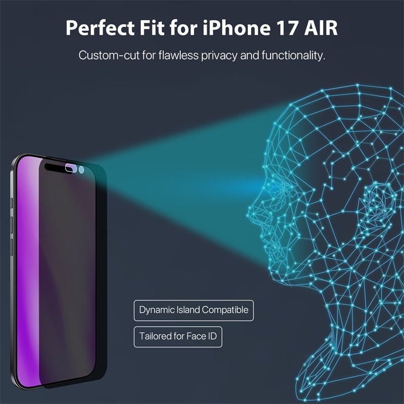 MyBat Pro 360° Privacy Full Coverage Tempered Glass for Apple iPhone 17 AiriPhone 17 Air