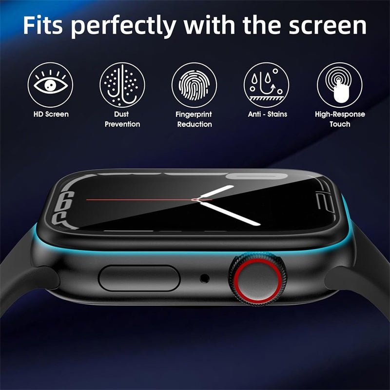MyBat Pro 3D Full Coverage Tempered Glass Screen Protector with Installation Frame for Apple Watch Series 9 41mm/Watch Series 8 41mm / Watch Series 7 41mmMyBat Pro