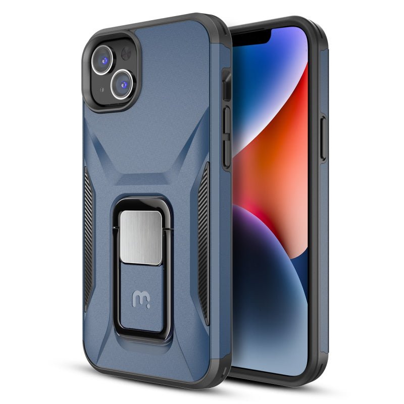 MyBat Pro Antimicrobial Stealth Series (with Stand) for Apple iPhone 14 (6.1) / 13 (6.1) - Plum / BlackiPhone 14