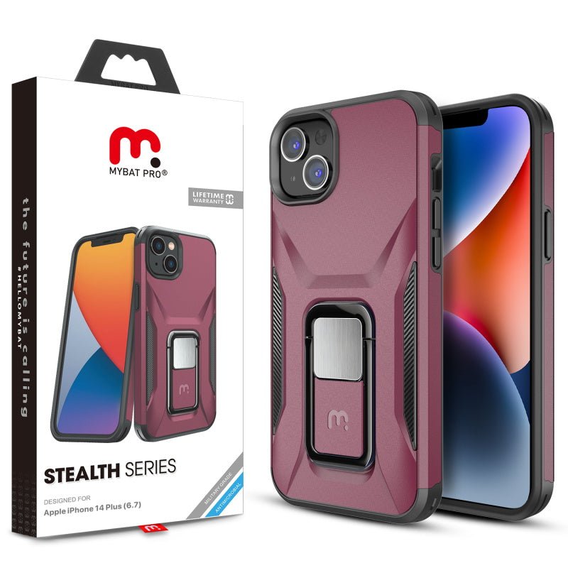 MyBat Pro Antimicrobial Stealth Series (with Stand) for Apple iPhone 14 Plus (6.7)iPhone 14 Plus