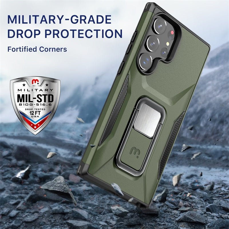 MyBat Pro Antimicrobial Stealth Series (with Stand) for Samsung Galaxy S23 UltraMyBat Pro