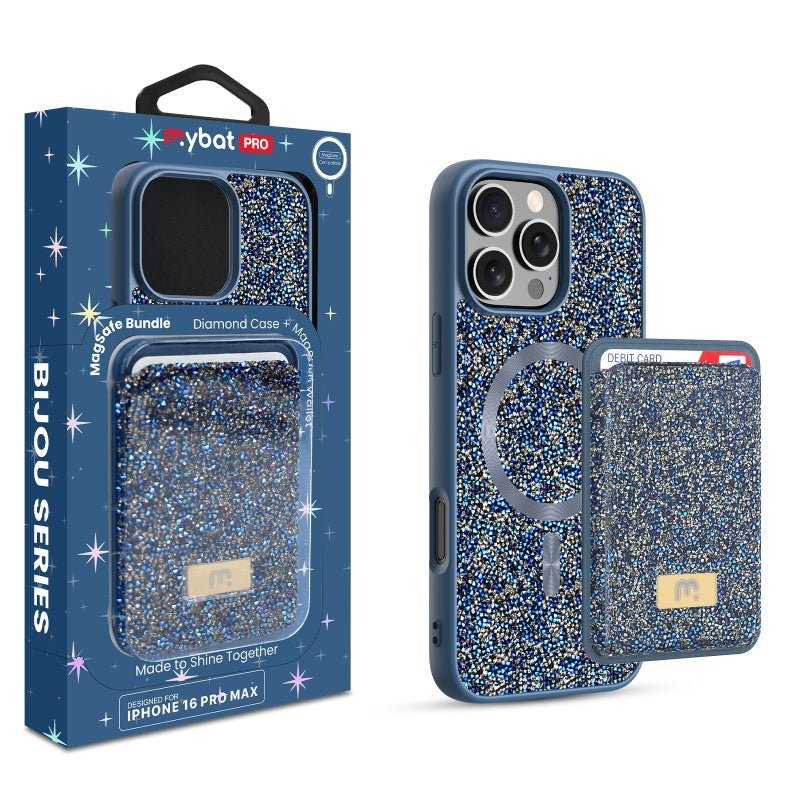 MyBat Pro Bijou Series MagSafe Bundle with Diamond Case + MagStash Wallet for Apple iPhone 16 Pro MaxMyBat Pro