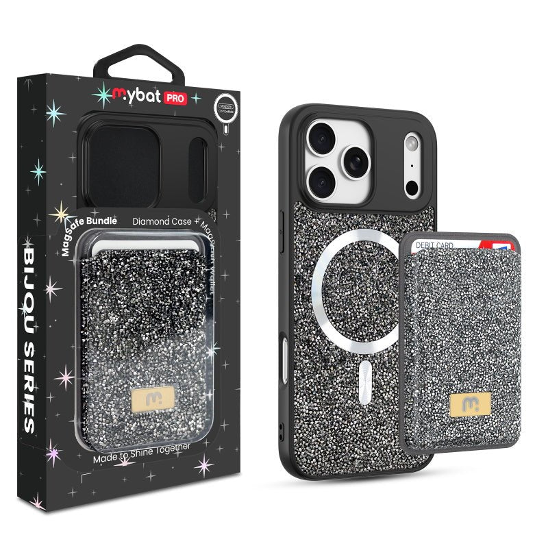 MyBat Pro Bijou Series MagSafe Bundle with Diamond Case + MagStash Wallet for Apple iPhone 17 Pro MaxMyBat Pro