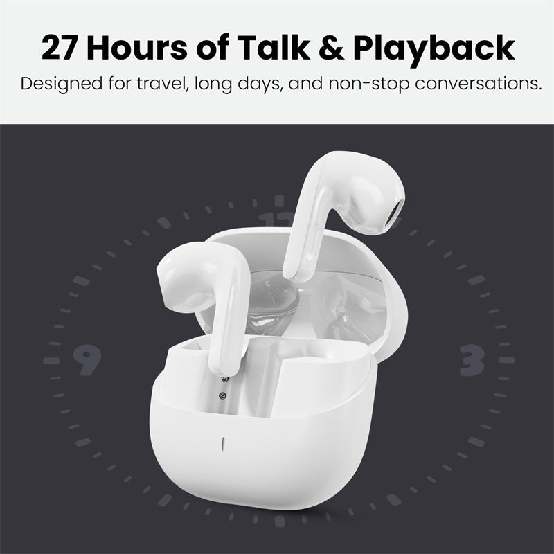 MyBat Pro ChatterBuds + AI Translator Wireless Earbuds – WhiteMyBat Pro