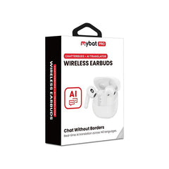 MyBat Pro ChatterBuds + AI Translator Wireless Earbuds – WhiteMyBat Pro