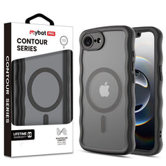 MyBat Pro Contour Series MagSafe Wavy Matte Case for Apple iPhone 17e / 16e - BlackMybat Pro