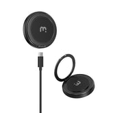 MyBat Pro DockIt 360° MagSafe Wireless Charger + Ring Grip Stand - BlackMyBat Pro