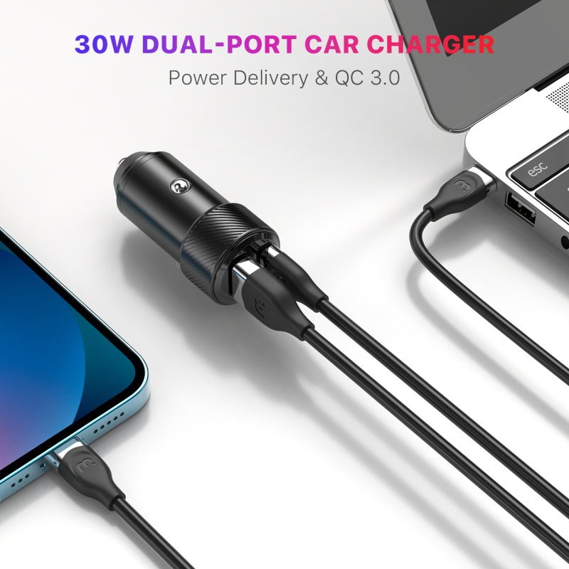 MyBat Pro Dual Port Quick Power Delivery Car Charger (30W)MyBat Pro
