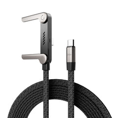 MyBat Pro Easel Flat USB - C Charging Cable with Foldable Kickstand - 5FT - BlackMyBat Pro