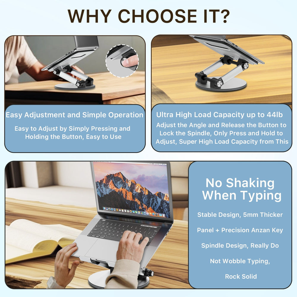 MyBat Pro ERGONOMIC PUSH - BUTTON LAPTOP HOLDERMyBat Pro