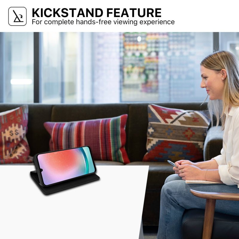 MyBat Pro Executive Series Wallet Case for Samsung Galaxy A15 5G - Black